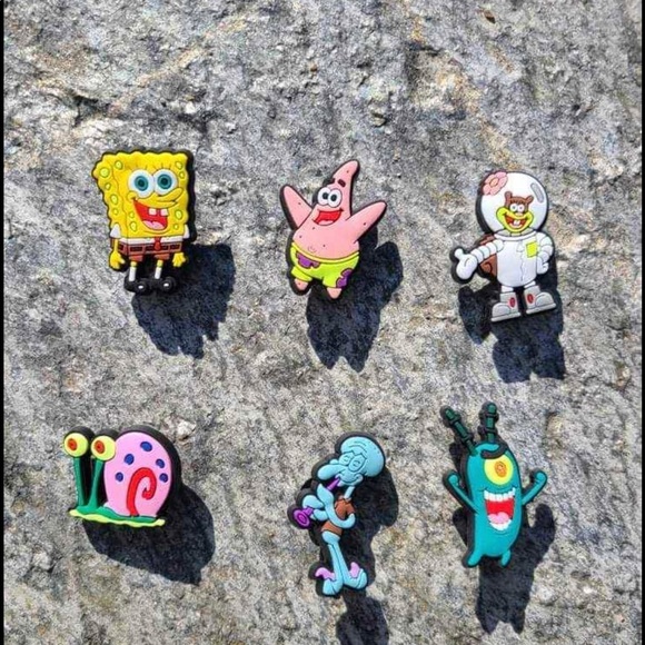 Sponge Bob Charms for Shoes or Bracelet NEW IN PACK - Picture 3 of 5